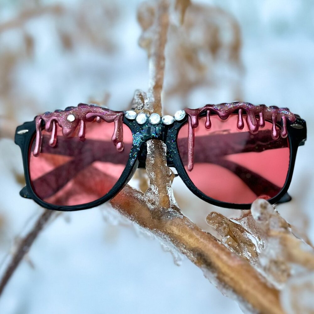 Pink Mood-Elevating Sunglasses by Drip Creations